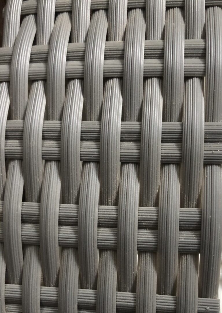 Grey Synthetic Flat Weave